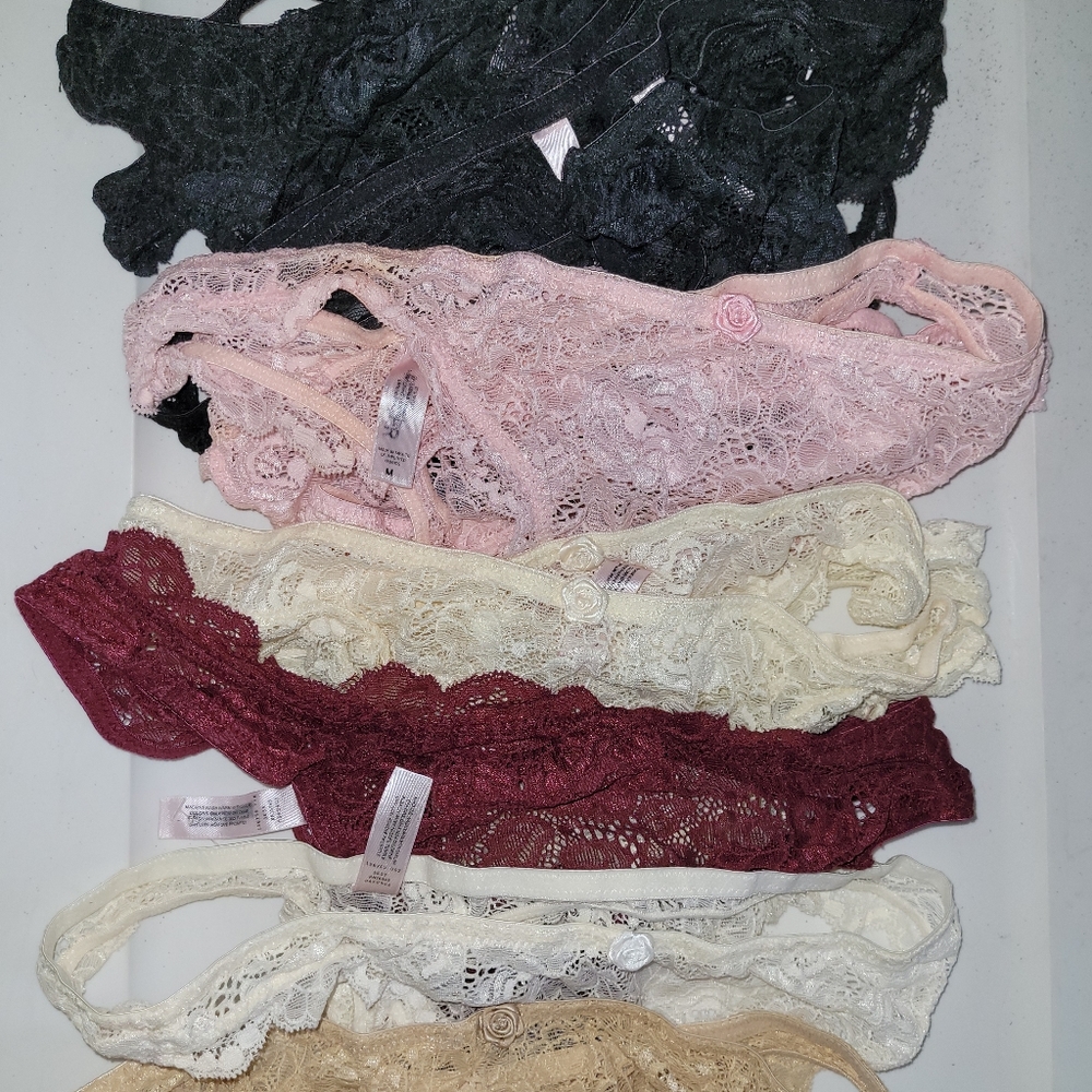 NEW MUST BUY 2 VICTORIA’S SECRET VINTAGE 2002 SMALL BLACK SISSY THONG PANTIES - Picture 3 of 3